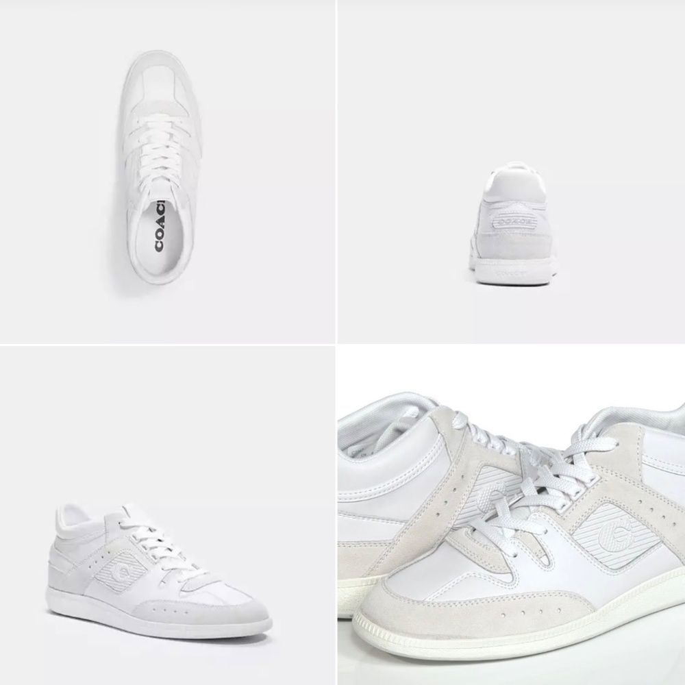 COACH Restored Citysole Mid Top White Leather Sneakers Trainers COMFORTABLE SHOE - Picture 5 of 16